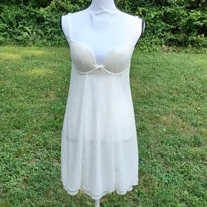 Freya Womens Moulded Plunge Deco Darling Sheer Babydoll Nightie Lingerie NWT